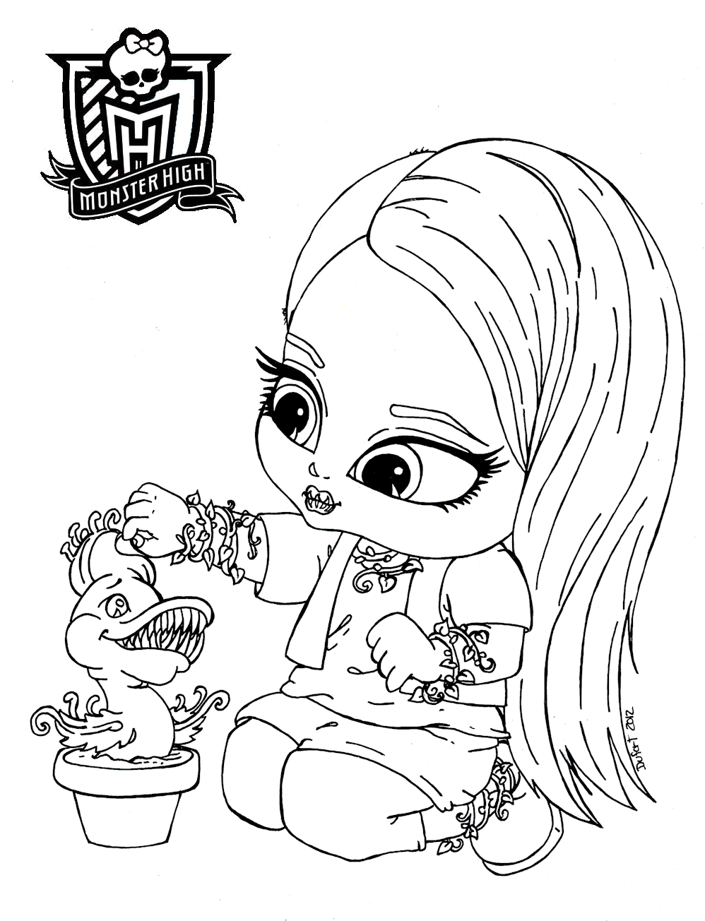 Baby Venus Mcflytrap Monster High disegni da colorare gratis