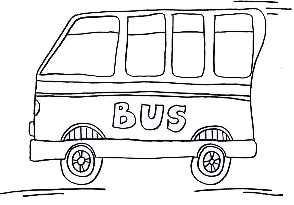 Buffo autobus da colorare 4