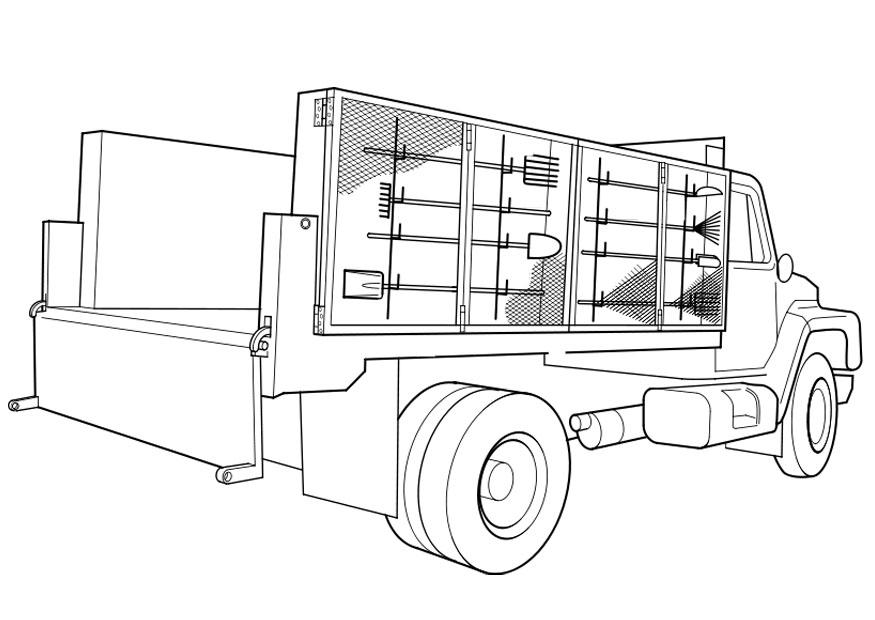 Camion trasporto materiale agricolo disegno da colorare