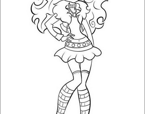 Clawdeen Wolf 2 Monster High disegni da colorare gratis