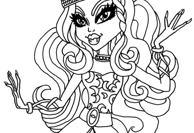 Clawdeen Wolf 5 disegni da colorare gratis