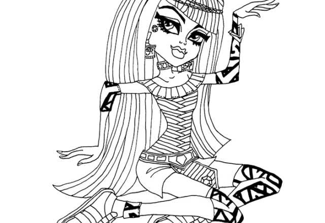 Cleo de Nile 2 Monster High disegni da colorare gratis