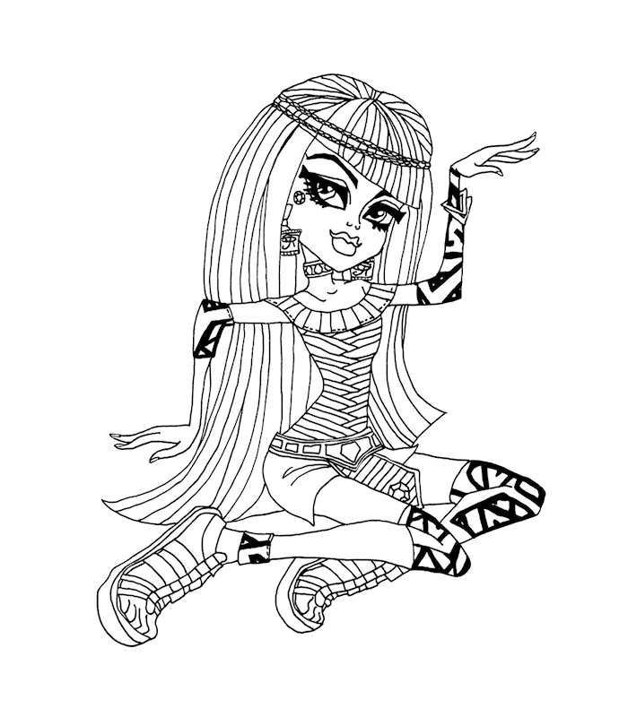 Cleo de Nile 2 Monster High disegni da colorare gratis