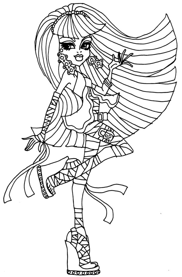 Cleo de Nile 3 Monster High disegni da colorare gratis