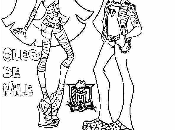 Cleo e Deuce 2 Monster High disegni da colorare gratis