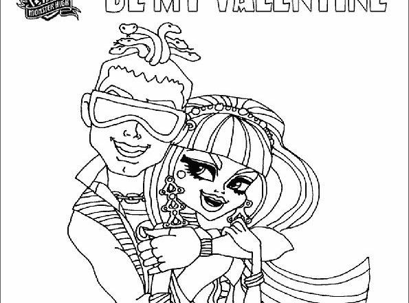 Cleo e Deuce Monster High disegni da colorare gratis