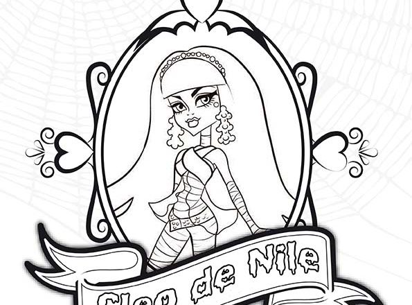 Cornice Cleo de Nile Monster High disegni da colorare gratis