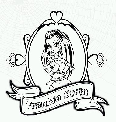 Cornice Frankie Stein Monster High disegni da colorare gratis