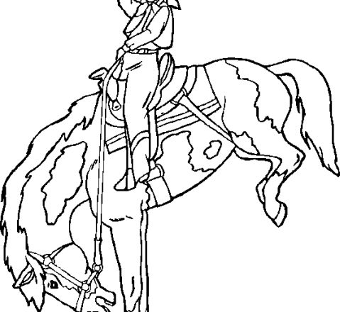 Cowgirl disegno da colorare