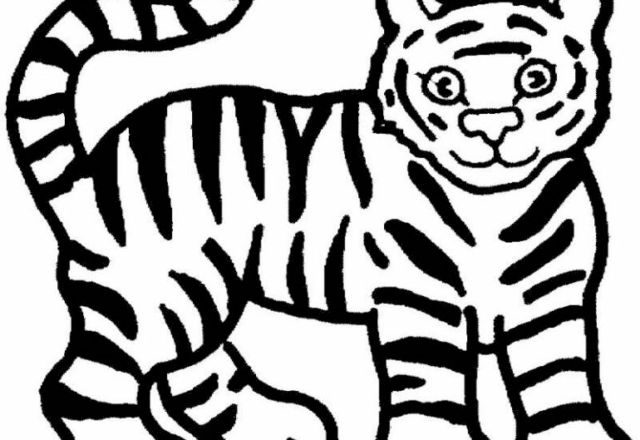Cucciolo di tigre disegni per bambini gratuiti
