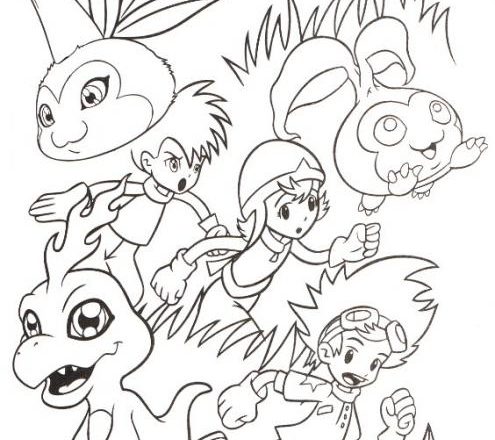 Digimon 3 disegni gratis da colorare