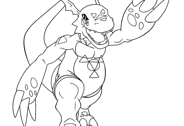 Digimon evoluto disegni gratis da colorare