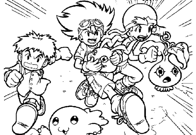 Digimon world disegni da colorare gratis