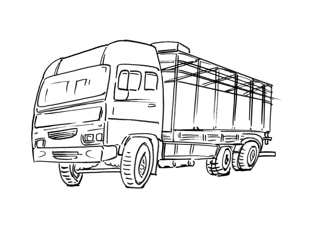 Disegni da colorare camion per bambini