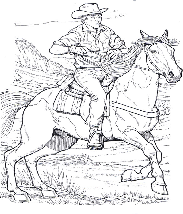 Disegno realistico dei cowboys 1