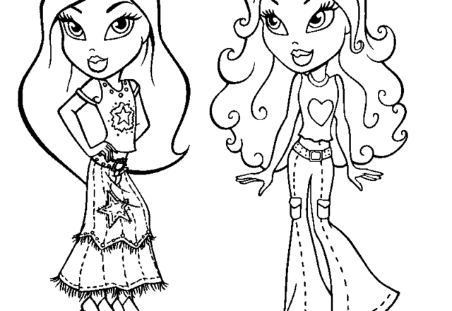 Due Bratz disegni da colorare gratis