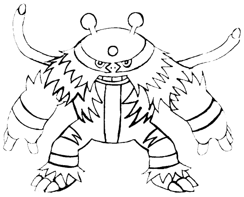 Electivire Pokemon disegno da colorare