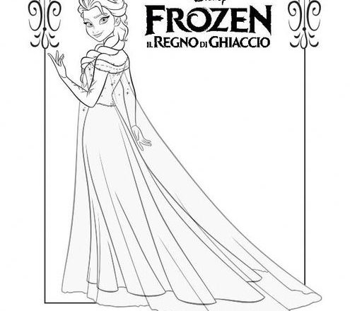 Elsa 2 disegni da colorare gratis