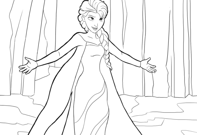 Elsa disegni da colorare gratis