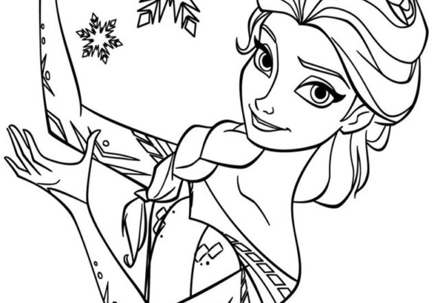 Elsa e il ghiaccio disegni da colorare gratis