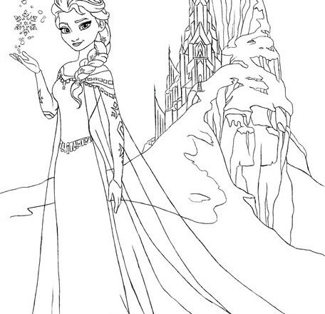 Frozen e il regno di ghiaccio disegni da colorare gratis