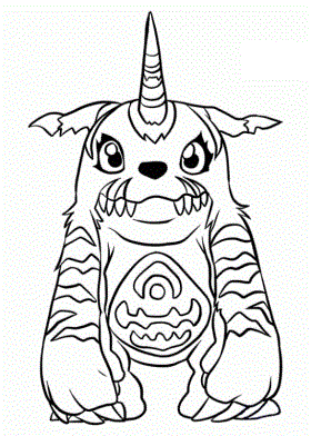 Gabumon disegni da colorare gratis