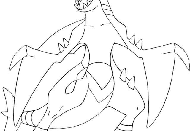 Garchomp Pokemon disegno da colorare