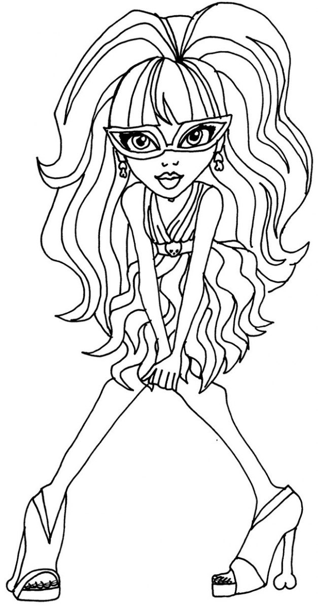 Ghoulia Monster High disegni da colorare gratis