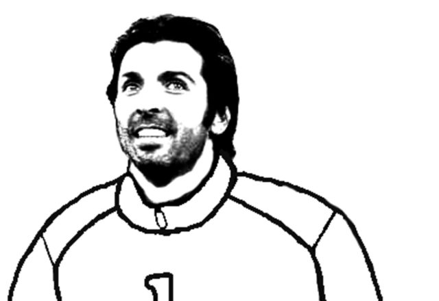 Gianluigi Buffon calciatore disegno da colorare gratis