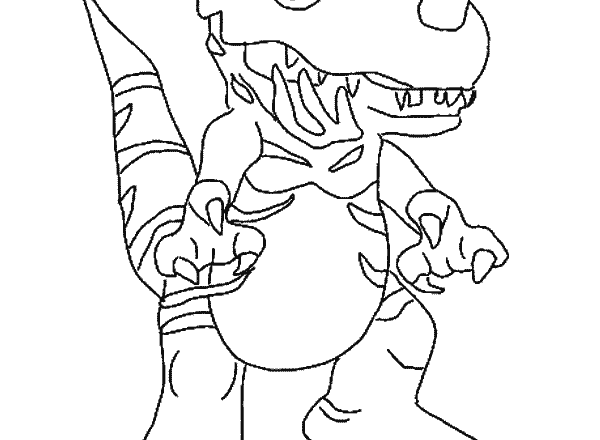 Greymon 2 disegni gratis da colorare