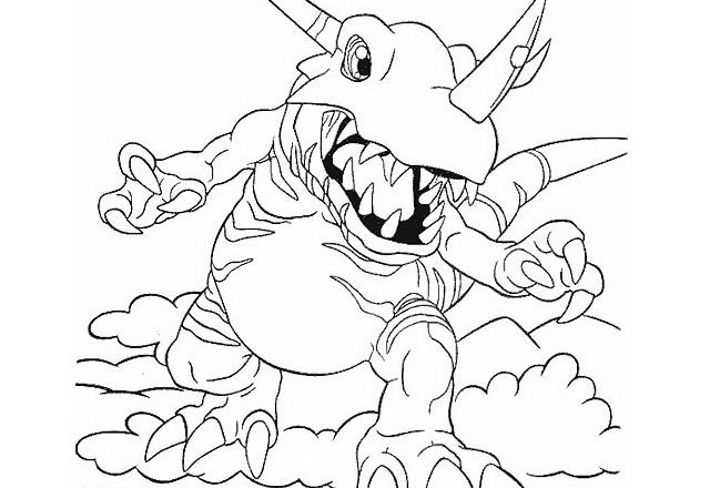 Greymon disegni da colorare gratis