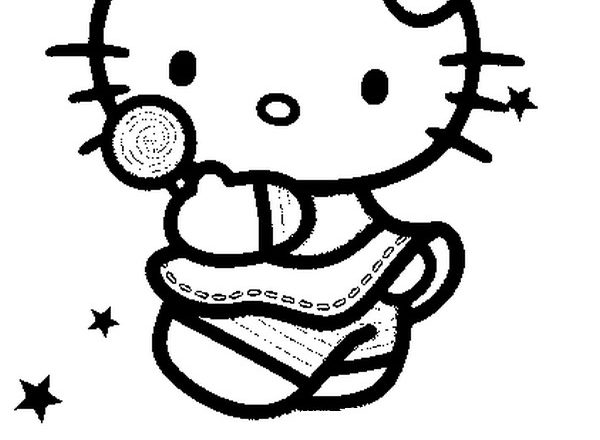 Hello Kitty 4 disegni da colorare gratis