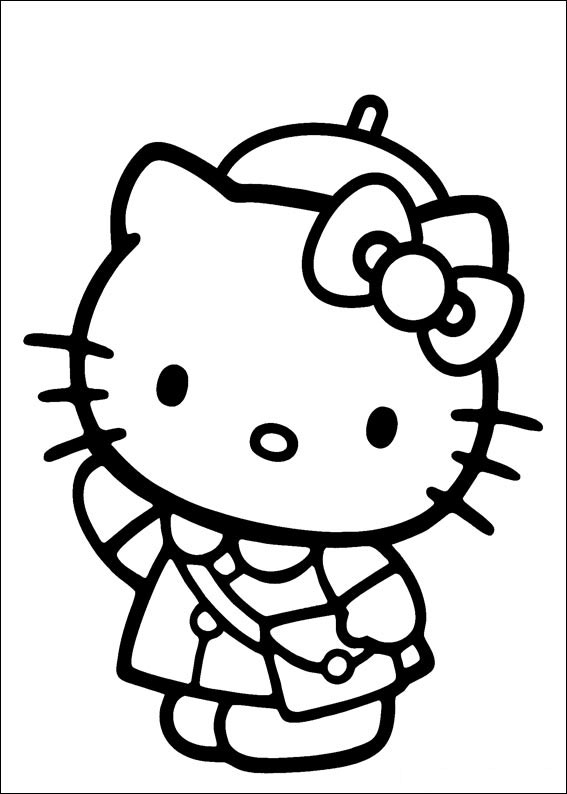 Hello Kitty 5 disegni da colorare gratis