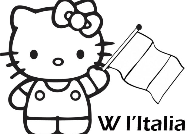 Hello Kitty Italia disegni da colorare gratis