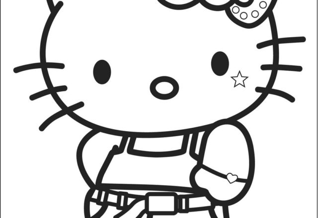 Hello Kitty chic disegni da colorare gratis