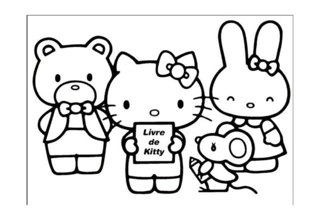 Hello Kitty e amici disegni da colorare gratis