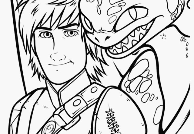 Hiccup e Sdentato Dragon Trainer 2 disegni da colorare