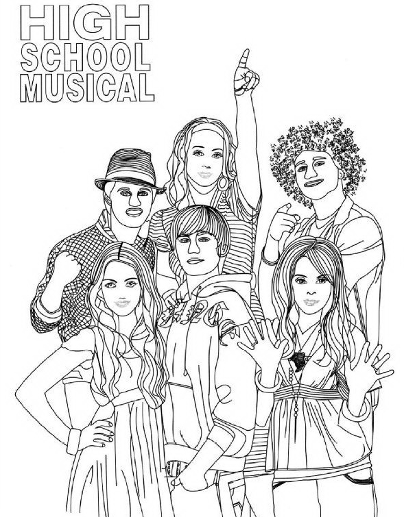 High School Musical disegni per bambini