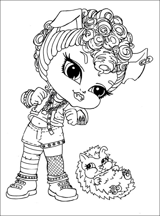 Howleen Wolf Monster High baby disegni da colorare gratis