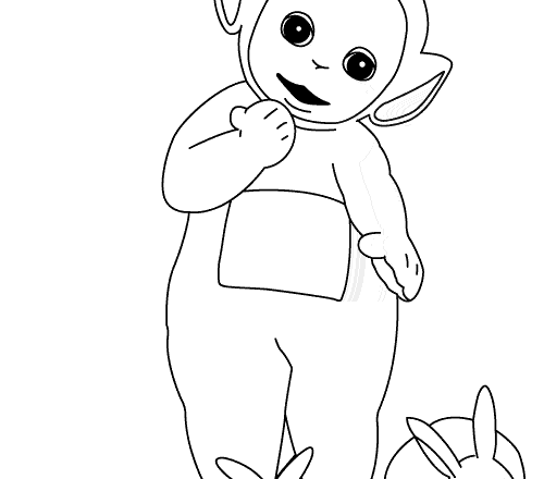 I Teletubbies e i coniglietti disegni da colorare