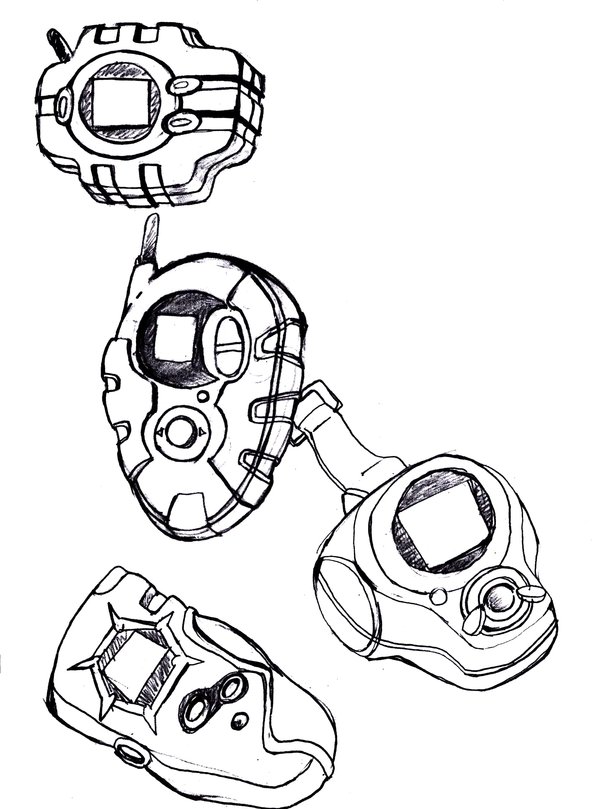 I digivice disegni gratis da colorare