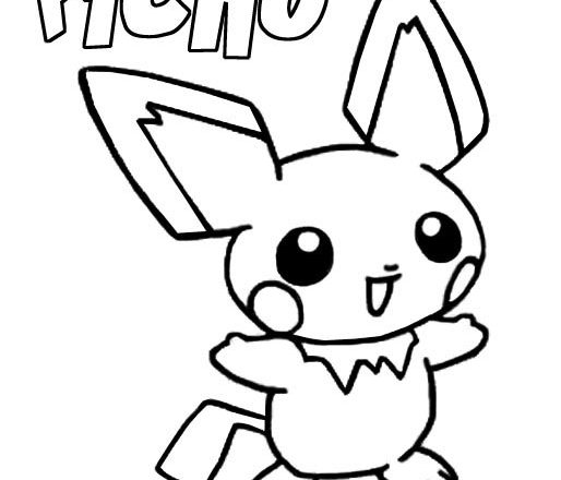 Il Pokemon Pichu disegno per bambini