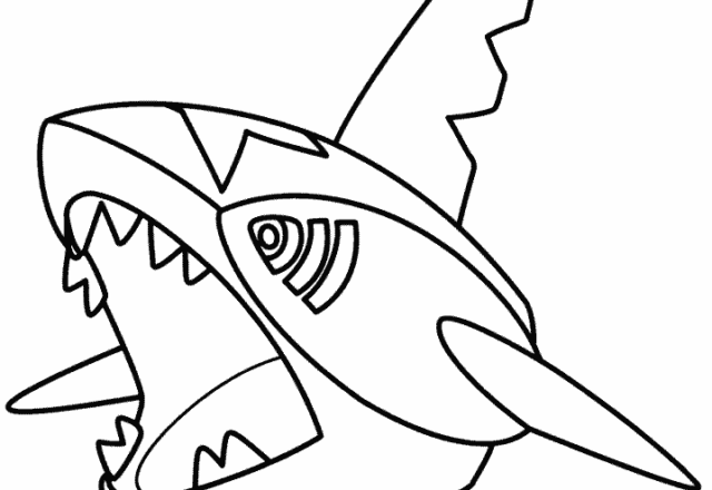 Il Pokemon Sharpedo disegno da colorare