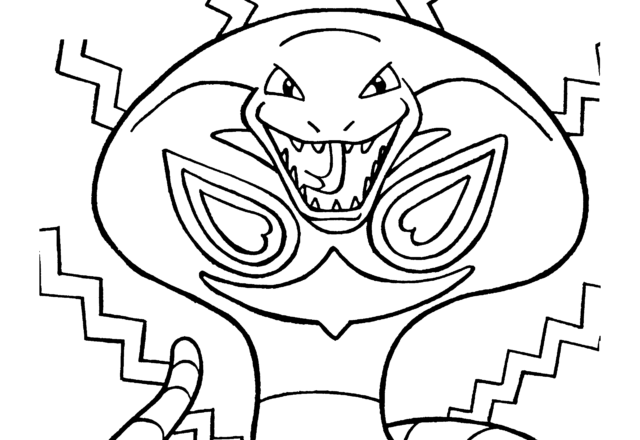 Il Pokemon serpente Arbok disegno