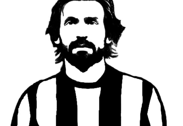 Il calciatore Andrea Pirlo da stampare e da colorare sul pc