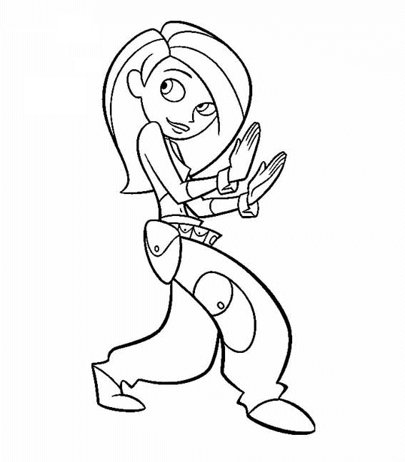 Kim Possible disegni da colorare gratis