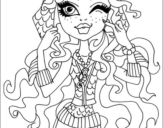 Lagoona Blue 2 Monster High disegni da colorare gratis