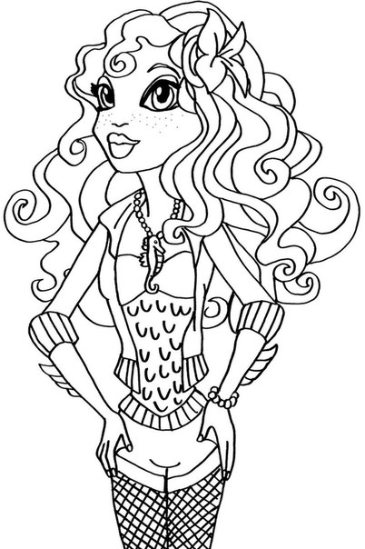 Lagoona Blue Monster High disegni da colorare gratis