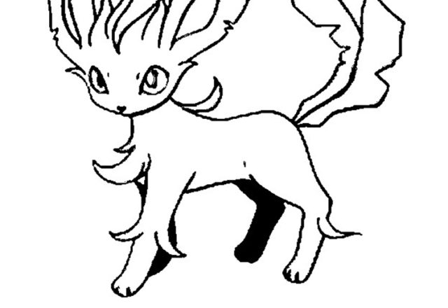 Leafeon Pokemon disegno da colorare