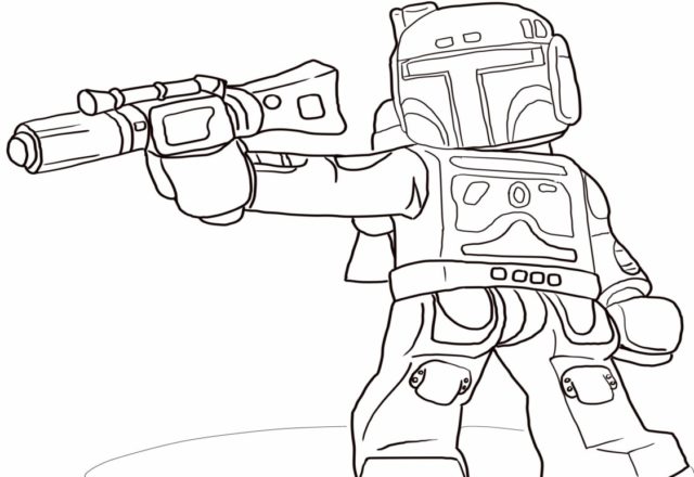 Lego Boba Fett disegni da colorare Star Wars